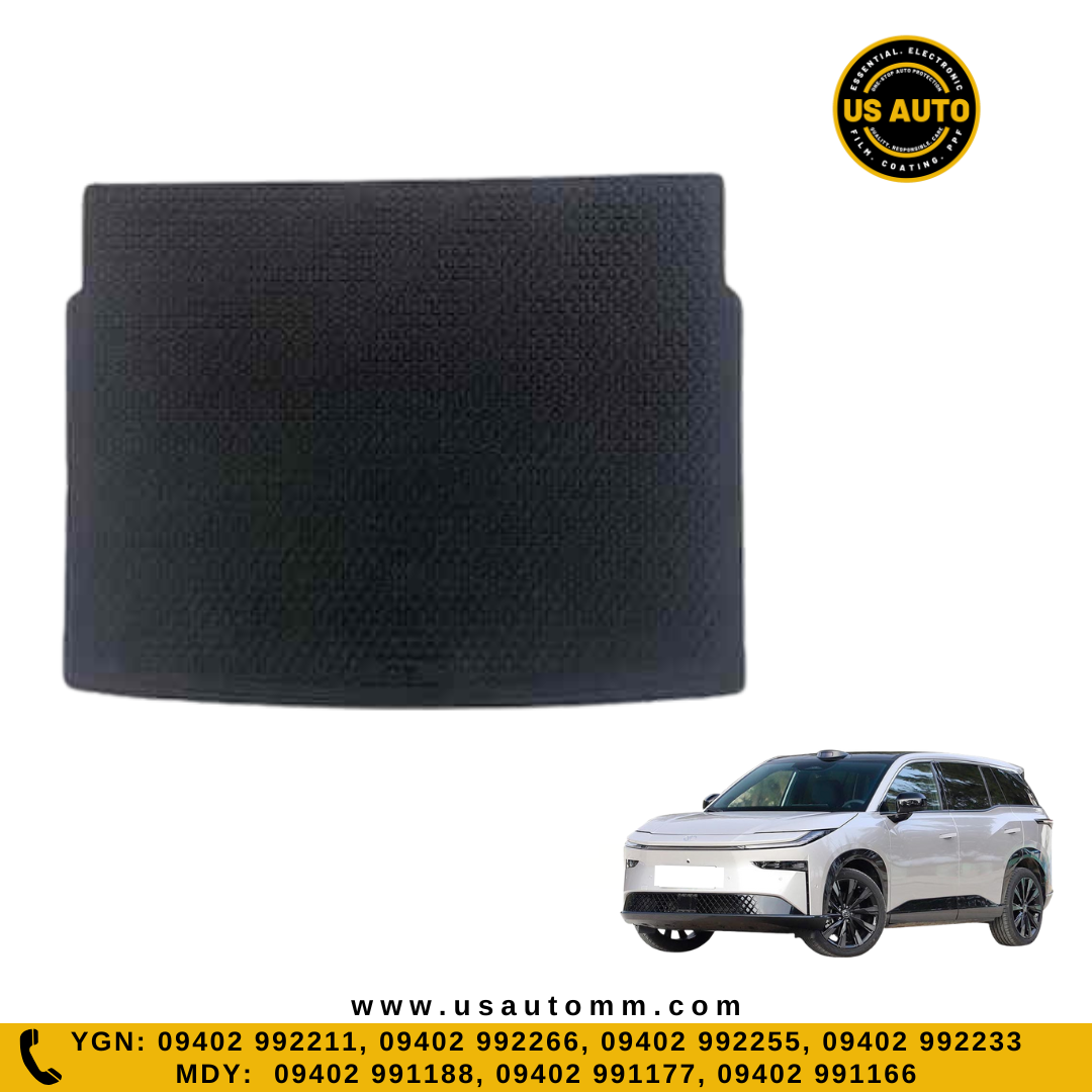 RUBBER TRUNK MAT (HIGH QUALITY) (BLACK) TOYOTA BZ3 EV
