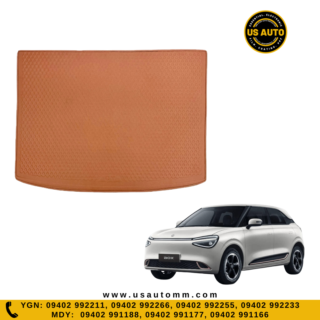 RUBBER TRUNK MAT (HIGH QUALITY) (BROWN) DONGFENG BOX EV