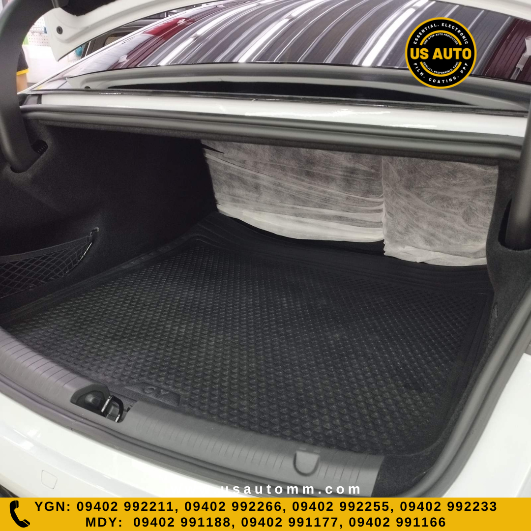 RUBBER TRUNK MAT (HIGH QUALITY) (BLACK) BYD SEAL EV