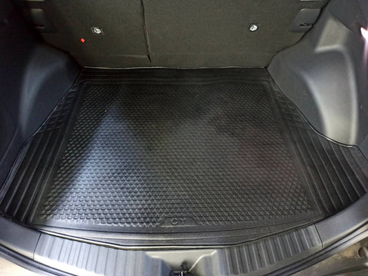 RUBBER TRUNK MAT (HIGH QUALITY) (BLACK) TOYOTA BZ4X (2023) EV-2