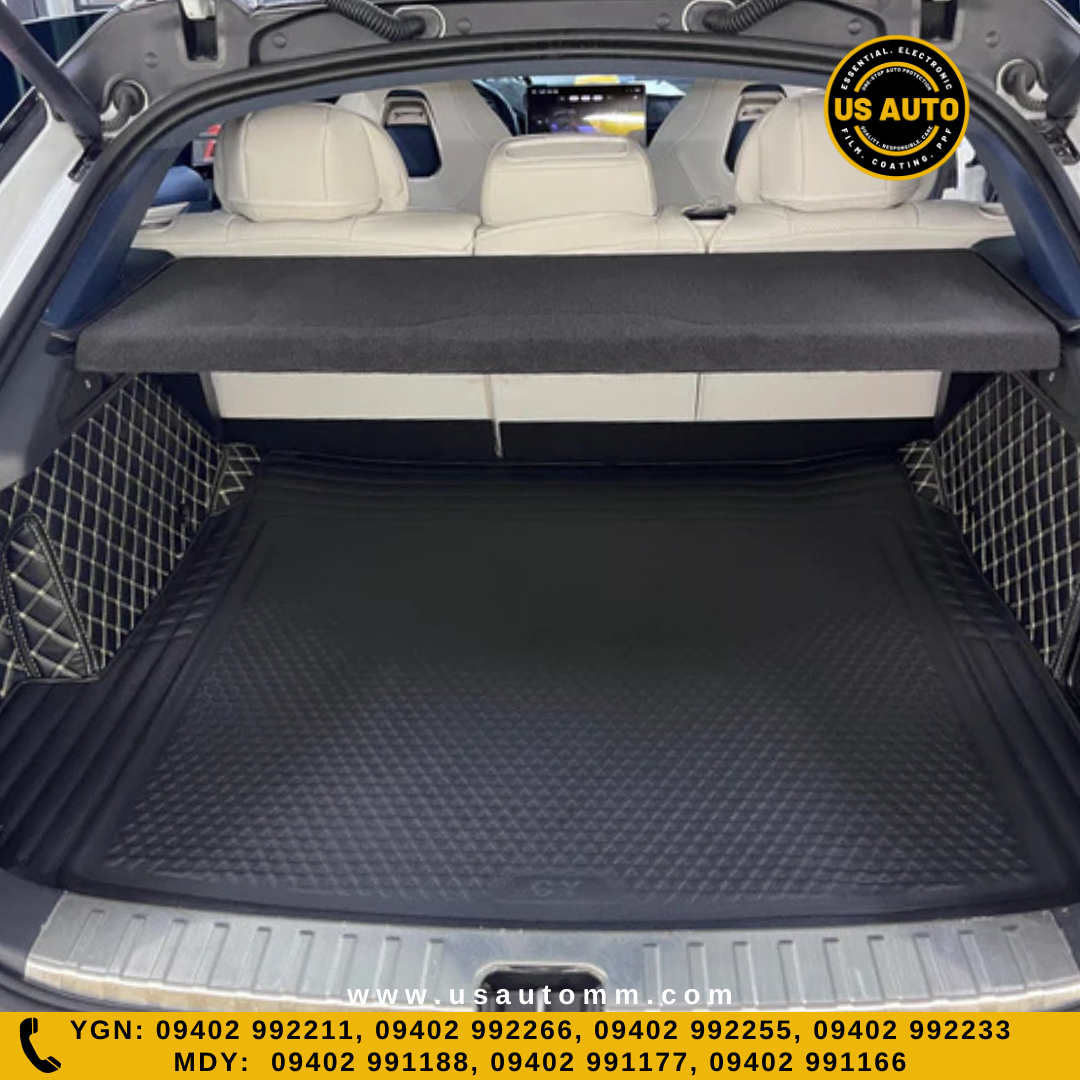 RUBBER TRUNK MAT (HIGH QUALITY) (BLACK) ZEEKR 001 EV