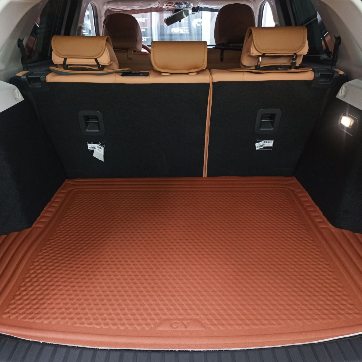 RUBBER UNI TRUNK MAT (HIGH QUALITY) (BROWN)