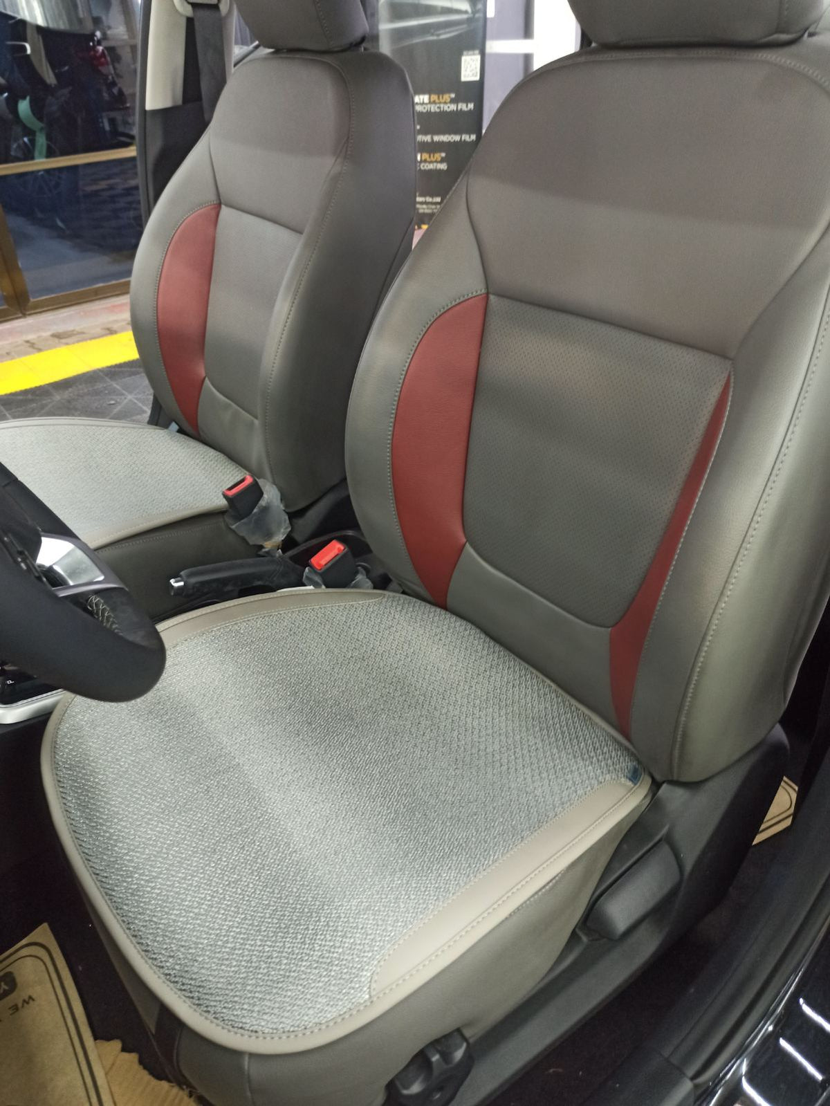 SEAT PAD (3PCS)=SETS (GREY)
