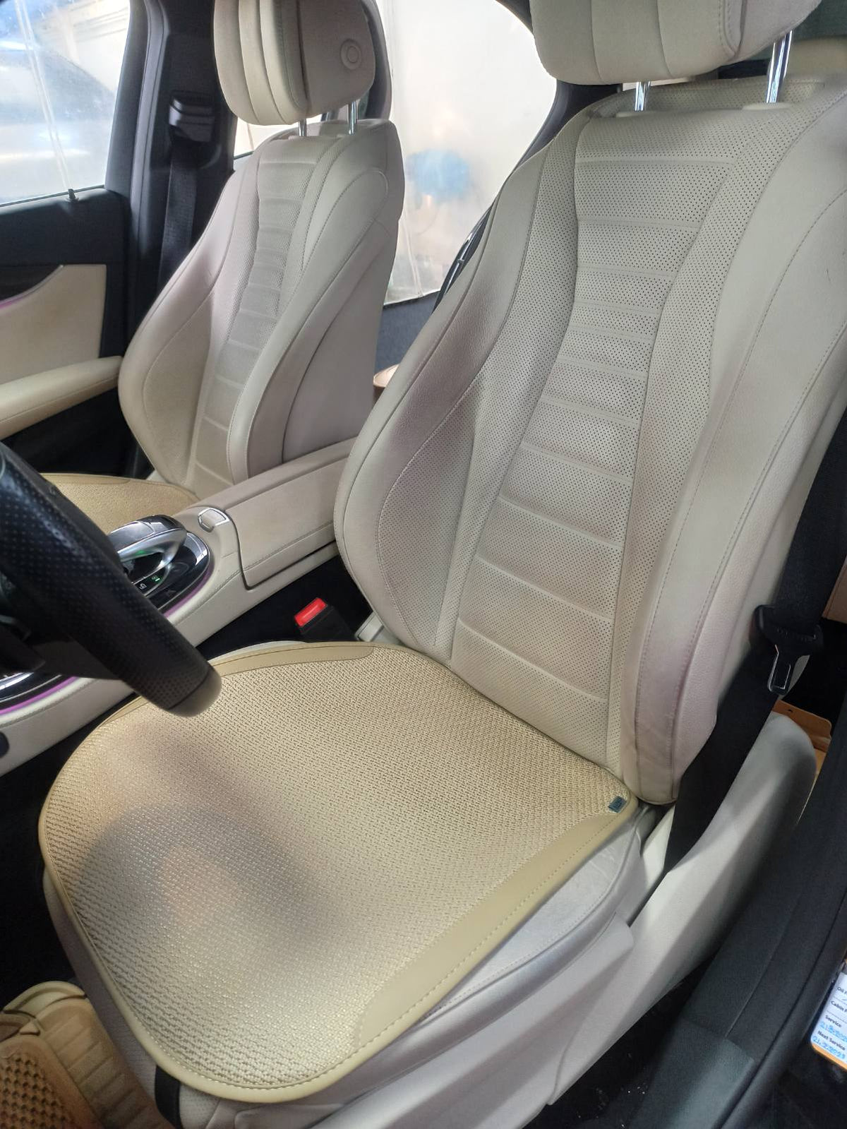 SEAT PAD (3)PCS =SET (BEIGE)