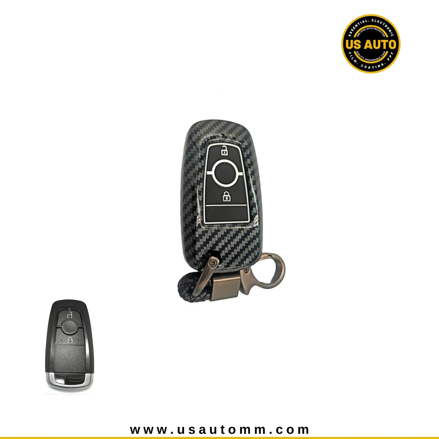 SPA0403B00F002
CARBON FIBER KEY (BLACK) FORD RANGER DC XL (2019 UP)