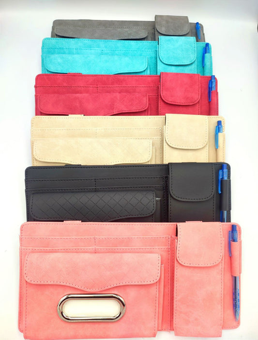 SUN VISOR ORGANIZER WITH TISSUE BOX