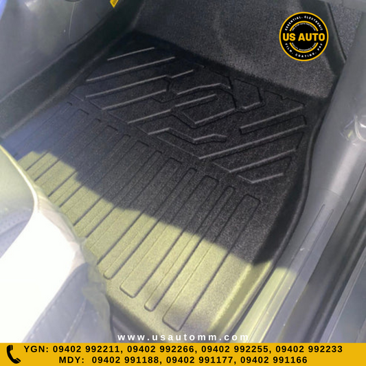 TPE FLOOR MAT (2) ROWS (BLACK) KIA EV3 EV
