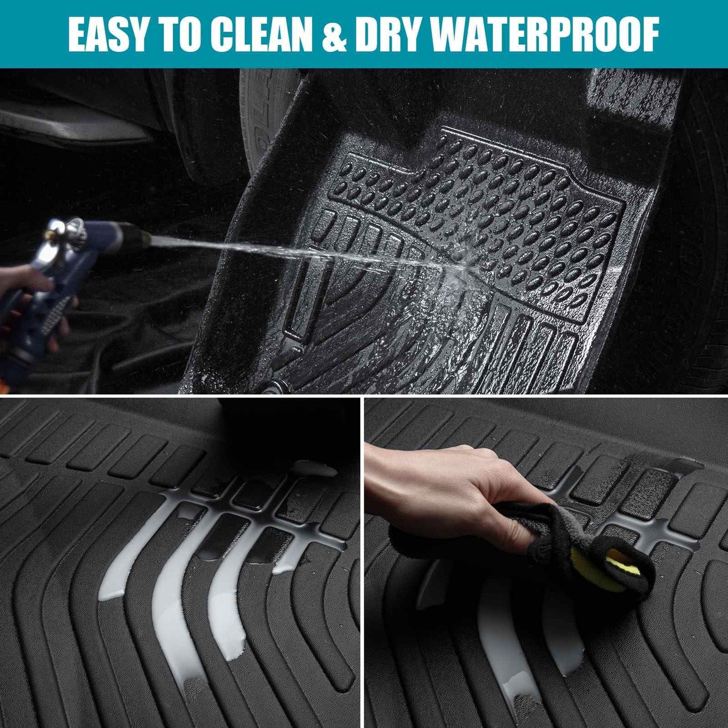 TPE FLOOR MAT (2) ROWS (BLACK) BYD ATTO 3 (21~22) EV-13