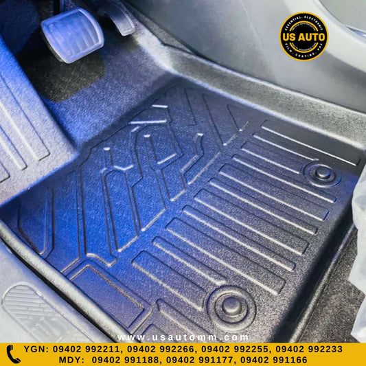 TPE FLOOR MAT (2)ROWS (BLACK) DONGFENG BOX EV