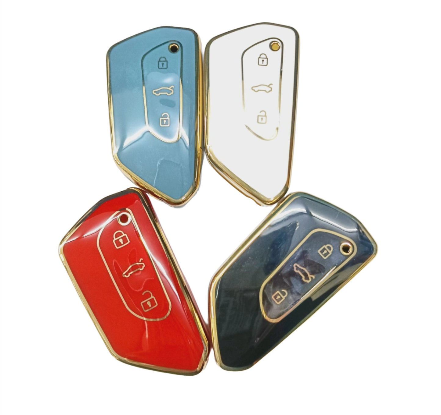 TPU & PC KEY (RED) VW ID.4 CROZZ EV