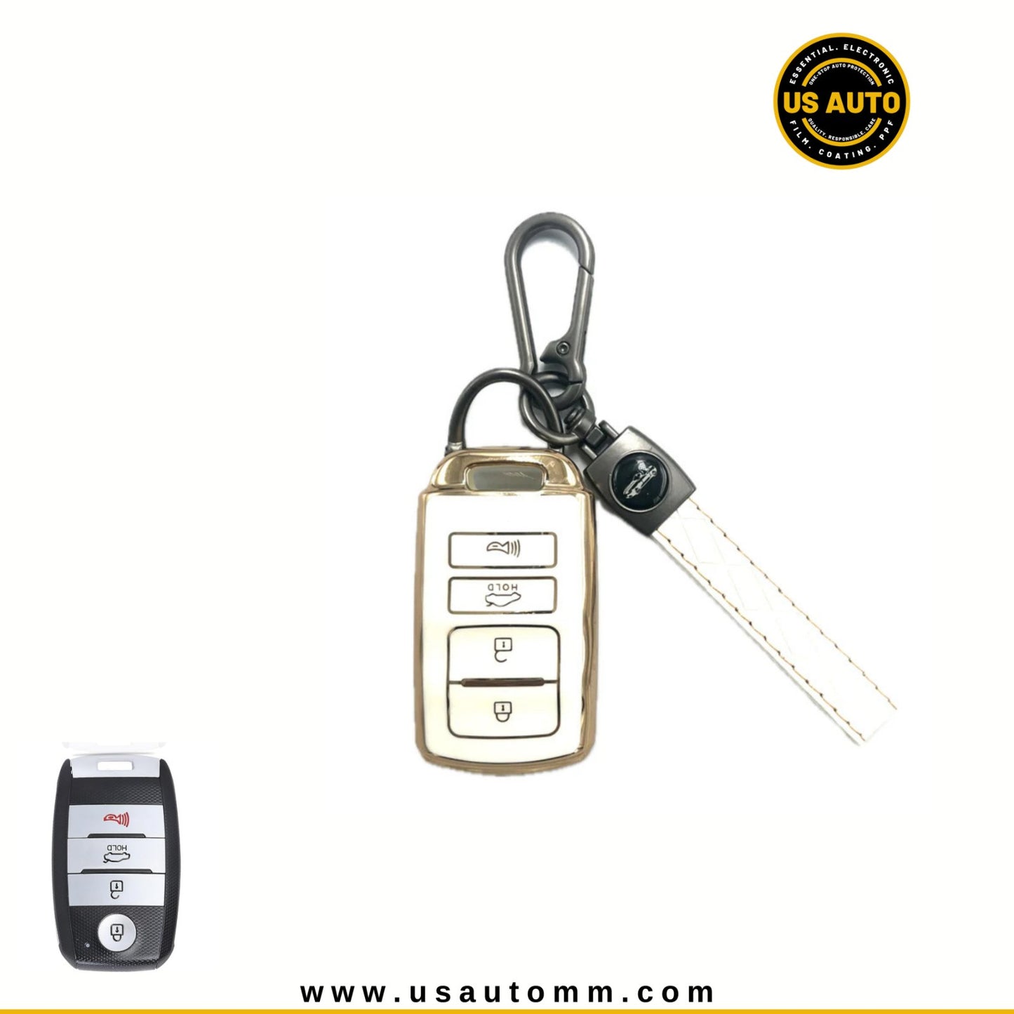 TPU & PC KEY (WHITE) KIA UNI (B)