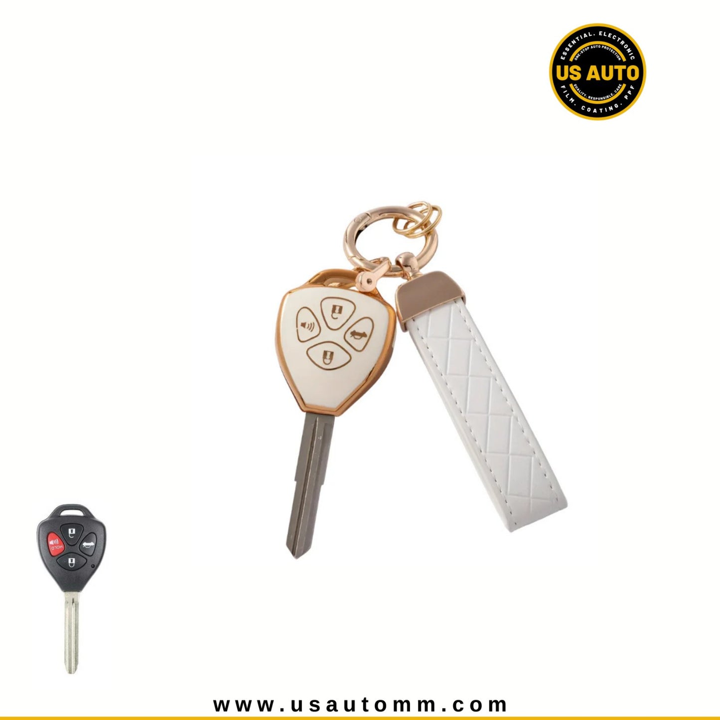 TPU & PC KEY (WHITE) TOYOTA UNI (D)