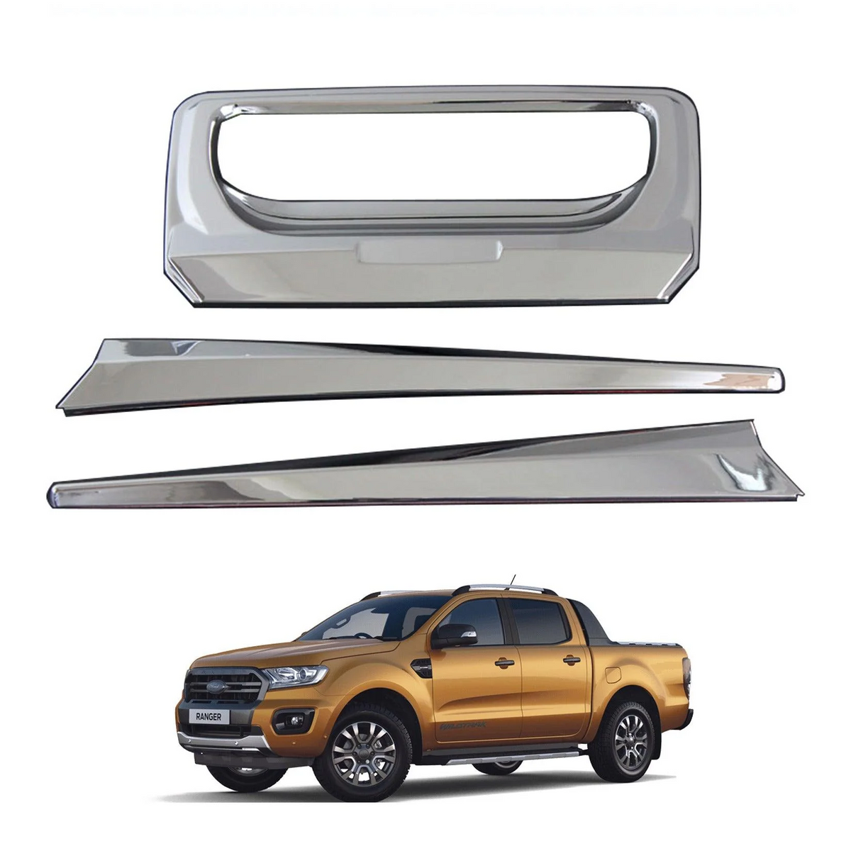 TRUNK TRIM MOULDING (CHROME) FORD RANGER DC XL (19~20)