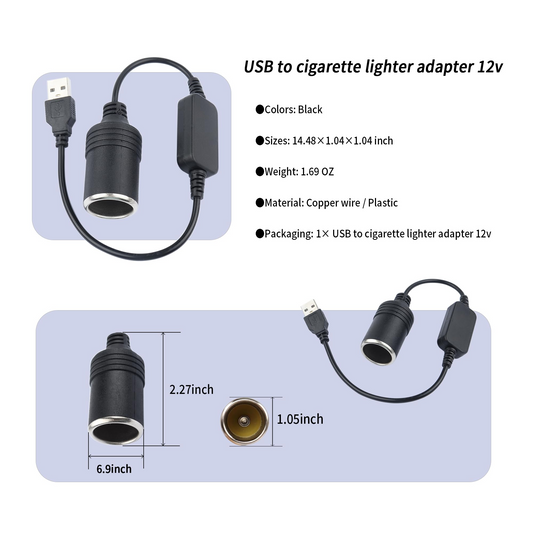 "USB MALE TO12V (PLS-DC026)