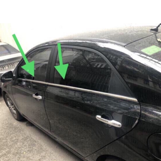 WINDOW TRIM DOWN (6PCS) (CHROME) KIA SOLUTO (2020-2021)