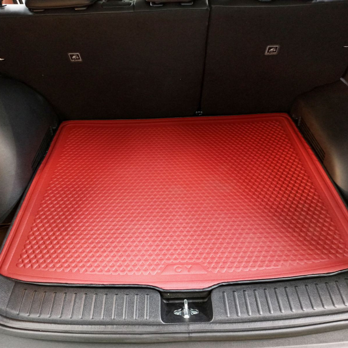 RUBBER UNI TRUNK MAT (HIGH QUALITY) (WINE RED)