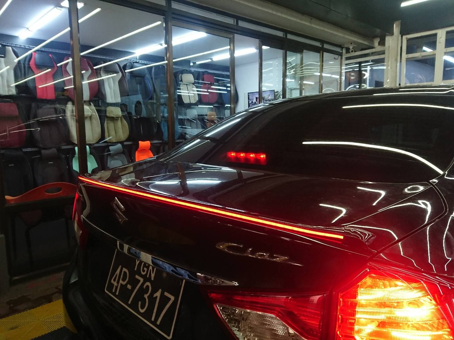 LED REAR SPOILER (BLACK)