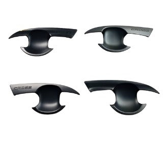 DOOR HANDLE CUP COVER (1)SET=(4)PCS (BLACK) TOYOTA COROLLA CROSS (2020 UP)
