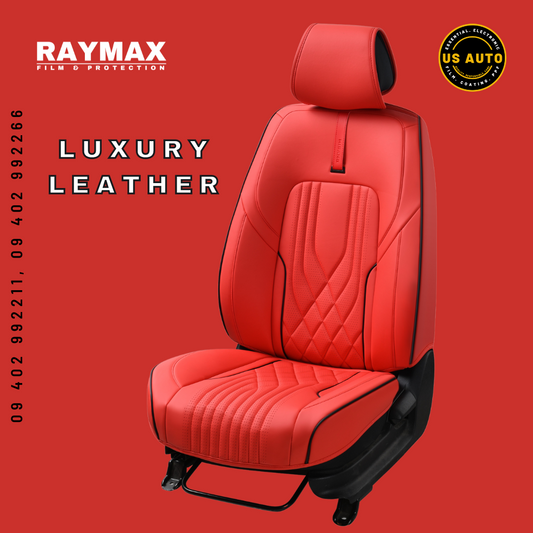 RAYMAX LUXURY SEAT COVER (H- 2022CX- 07)(1)SET (RED)