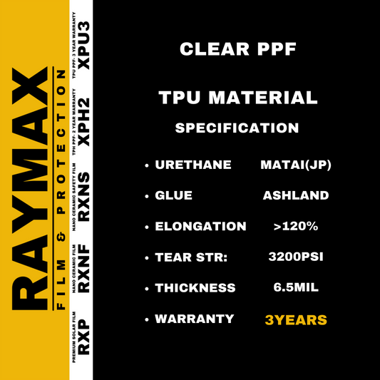 MEDIUM SIZE (RAYMAX XPU3 CLEAR PPF) COMPLETE INSTALLATION