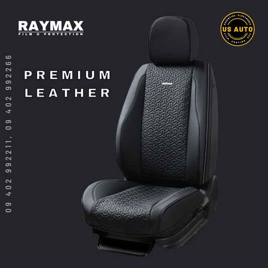 RAYMAX PREMIUM SEAT COVER (H- 2022CX- 12) (1)SET (BLACK + BLACK)