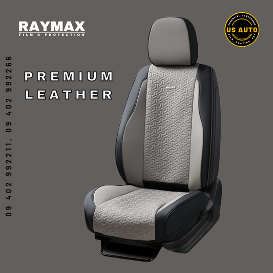 RAYMAX PREMIUM SEAT COVER (H- 2022CX- 12) (1)SET (BLACK + GREY)