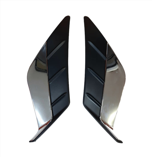 REAR FOG LIGHT COVER TRIM (1)SET=(2PCS) (CHROME) TOYOTA COROLLA CROSS (2020 UP)