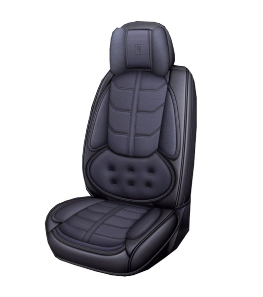 TYPE B SEAT COVER (BLACK + BLACK) (FRONT)