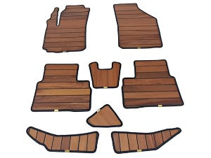 WOODEN FLOOR MAT (2)ROWS (BEIGE) SUZUKI ERTIGA (2019 UP)
