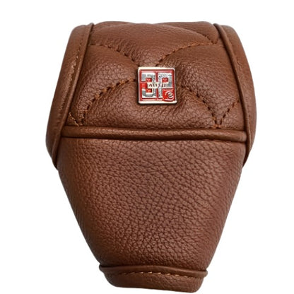 GEAR KNOB COVER (LEATHER) (BROWN)