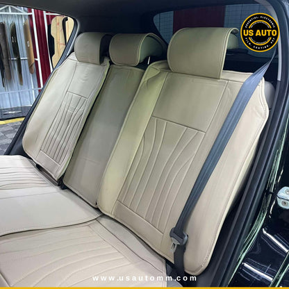RAYMAX PREMIUM SEAT COVER - LEATHER (JK537) (1) SET (BEIGE + BEIGE)