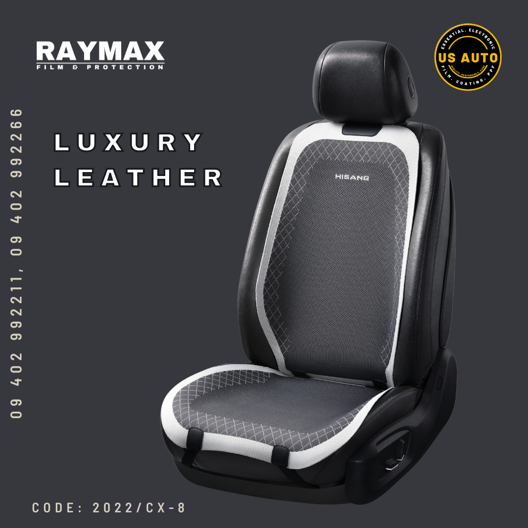 RAYMAX LUXURY JEAN SEAT PAD FULL SET (BLACK + GREY)