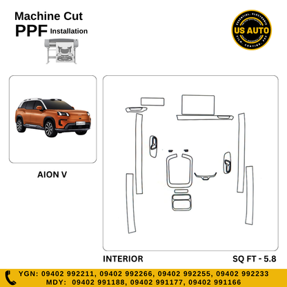 MACHINE CUT INTERIOR PPF AION V EV