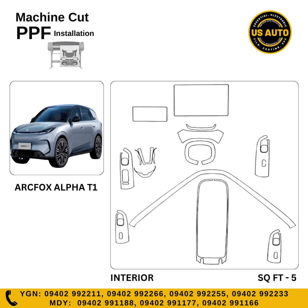 MACHINE CUT INTERIOR PPF ARCFOX ALPHA T1 EV