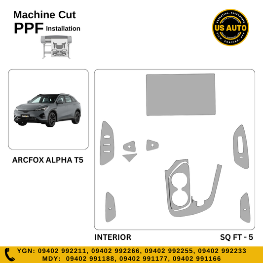 MACHINE CUT INTERIOR PPF ARCFOX ALPHA T5 EV