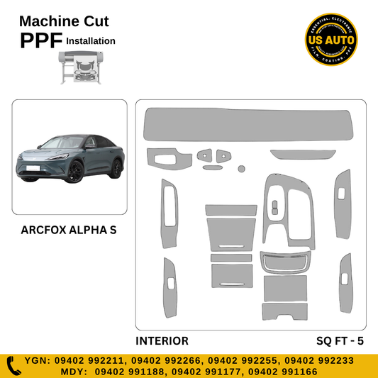 MACHINE CUT INTERIOR PPF ARCFOX ALPHA S EV