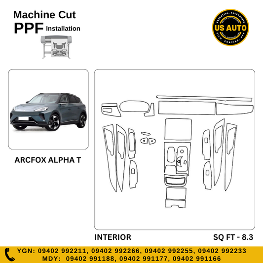 MACHINE CUT INTERIOR PPF ARCFOX ALPHA T EV
