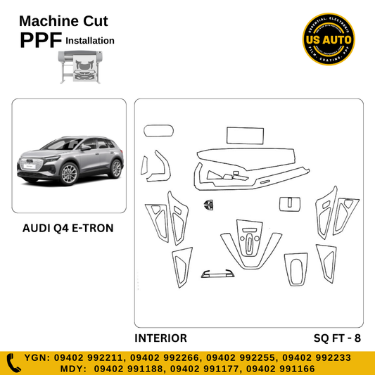 MACHINE CUT INTERIOR PPF AUDI Q4 E TRON EV