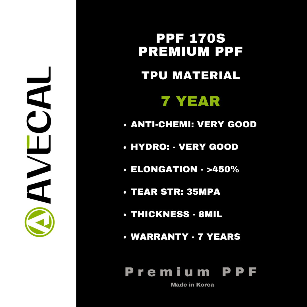LARGE SIZE (AVECAL (PRM) PPF 170S (7 YEARS) COMPLETE INSTALLATION