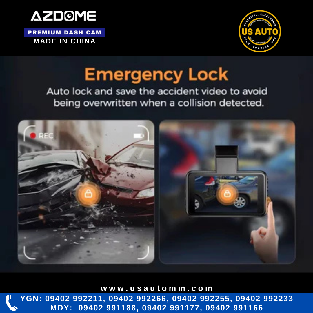 AZDOME M17 PRO 4K ULTRA HD BLACK BOX 2CH