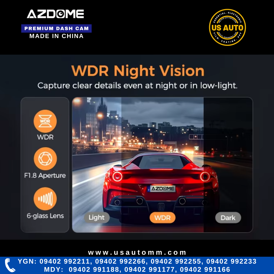 AZDOME M17 PRO 4K ULTRA HD BLACK BOX 2CH