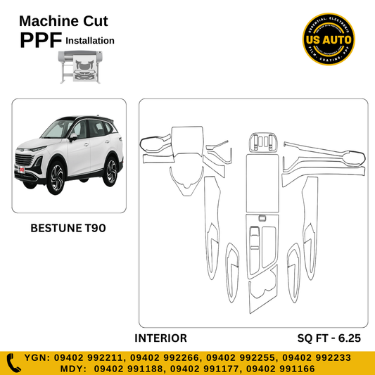 MACHINE CUT INTERIOR PPF BESTUNE T90