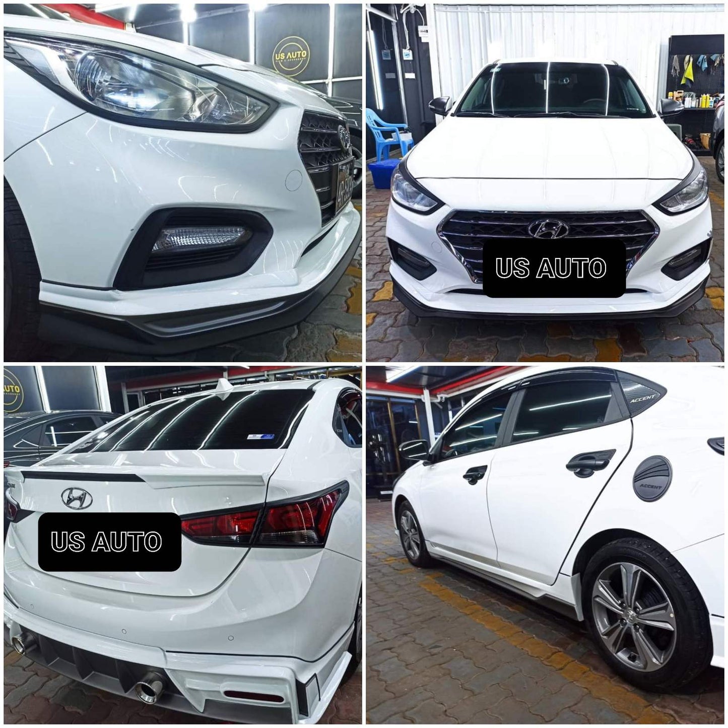 BODY KIT (THAI) FRONT NO PAINT (1) PC  HYUNDAI ACCENT (19~20)