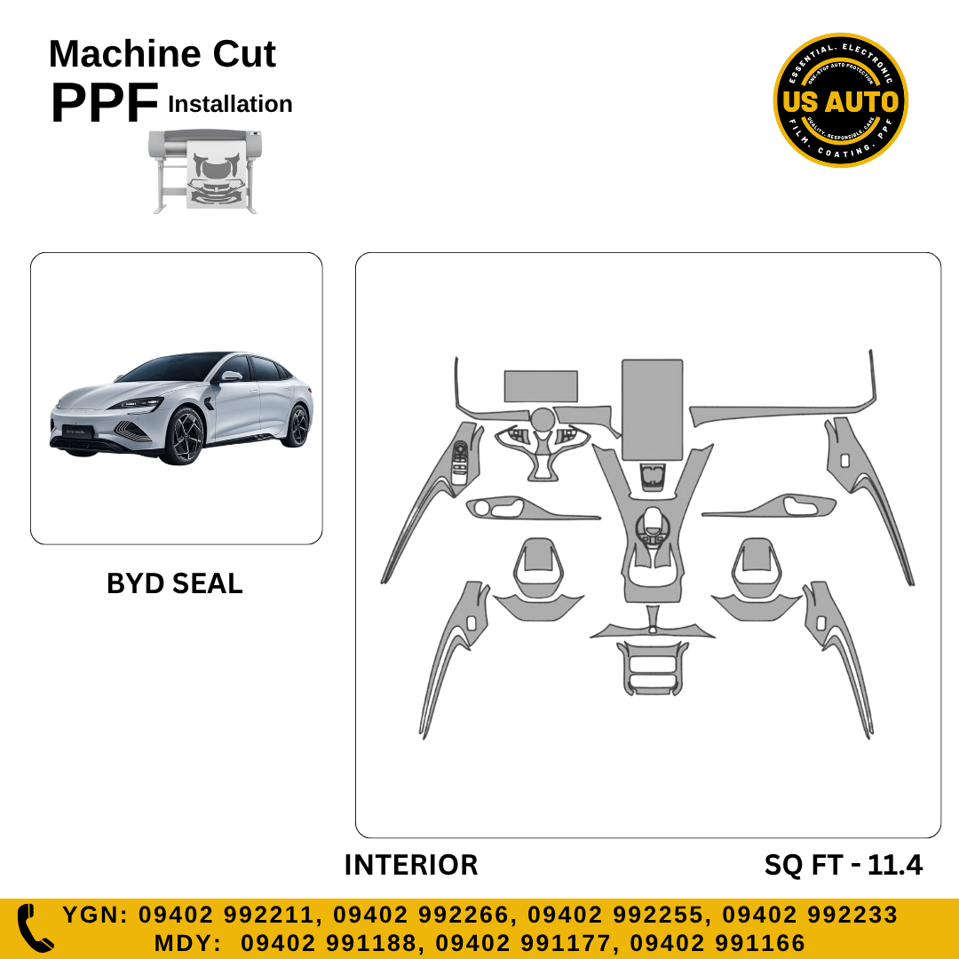 MACHINE CUT INTERIOR PPF BYD SEAL EV