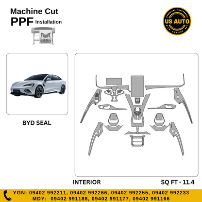 MACHINE CUT INTERIOR PPF BYD SEAL EV
