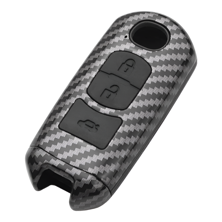 CARBON FIBER KEY (BLACK) MAZDA UNI