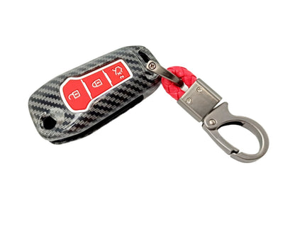 CARBON FIBER KEY (RED) FORD ECOSPORT TITANIUM (19-20)1