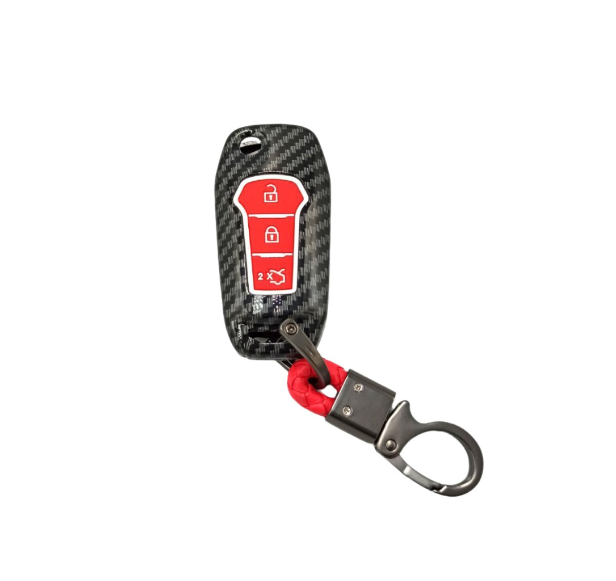 CARBON FIBER KEY (RED) FORD ECOSPORT TITANIUM (19-20)1