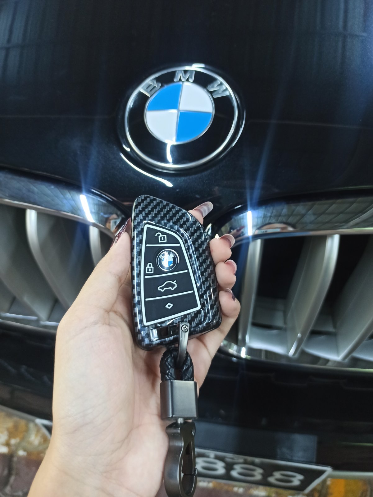 CARBON FIBER KEY (BLACK) BMW X7