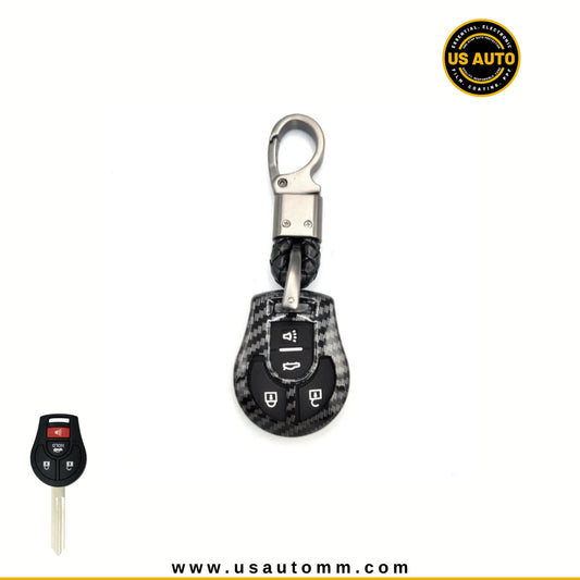 CARBON FIBER KEY (BLACK) NISSAN UNI (A)